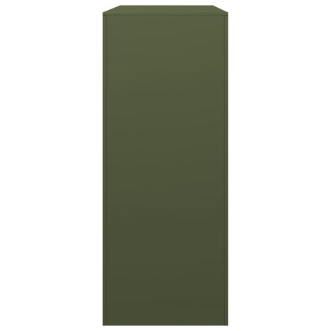 Haardhoutrek 100x40x100 cm staal groen 5