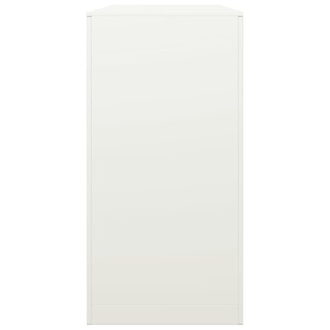 Haardhoutrek 100x40x80 cm staal wit 5