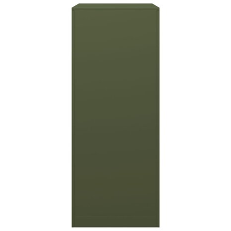 Haardhoutrek 60x40x100 cm staal groen 5