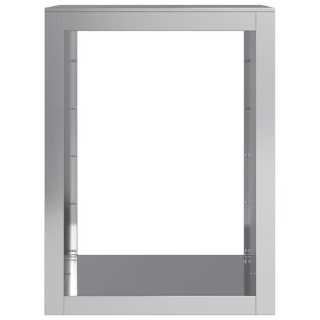 Haardhoutrek 60x40x80 cm gegalvaniseerd staal 4