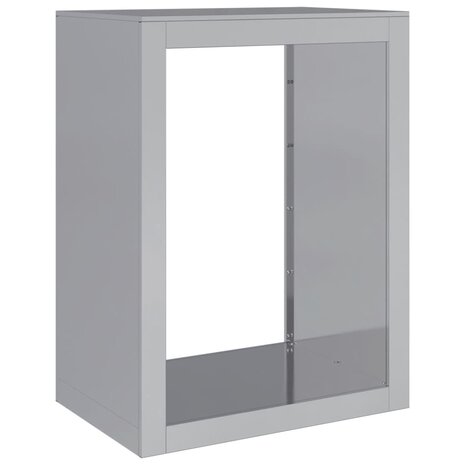 Haardhoutrek 60x40x80 cm gegalvaniseerd staal 6