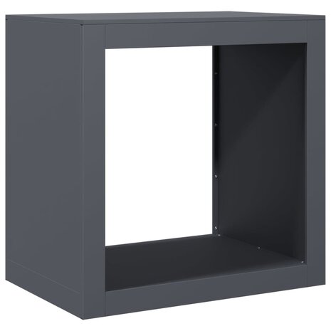 Haardhoutrek 60x40x60 cm staal antracietkleurig 2