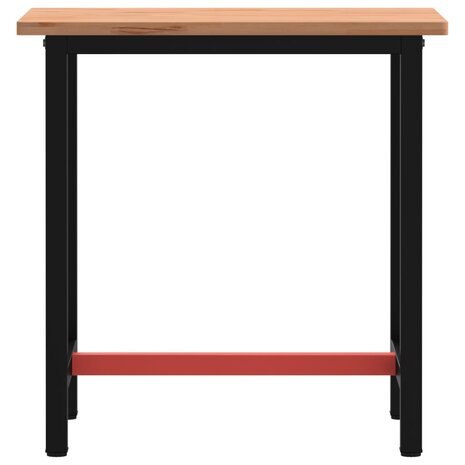 Werkbank 80x55x81,5 cm massief beukenhout en metaal 3