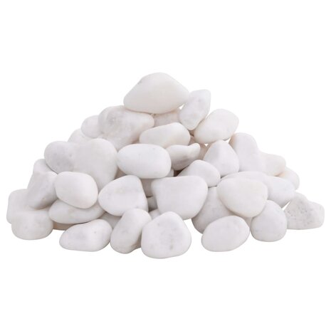 Kiezelstenen gepolijst 2-5 cm 10 kg wit 2