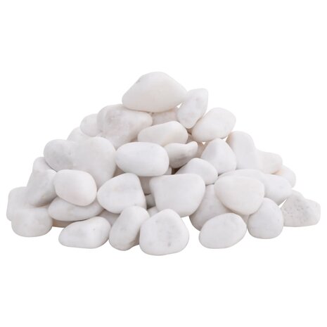 Kiezelstenen gepolijst 2-5 cm 10 kg wit 3