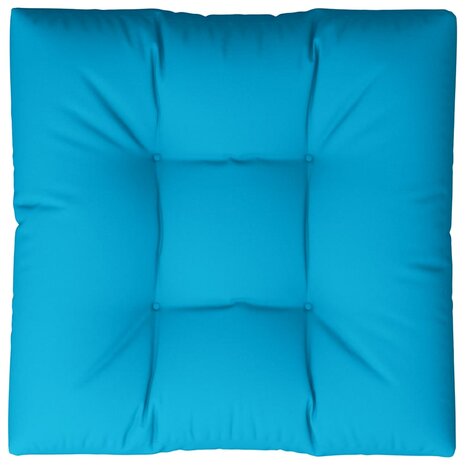 Palletkussen 70x70x12 cm stof blauw 6