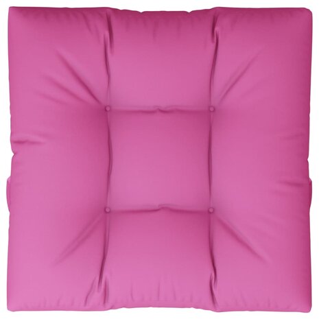 Palletkussen 70x70x12 cm stof roze 2