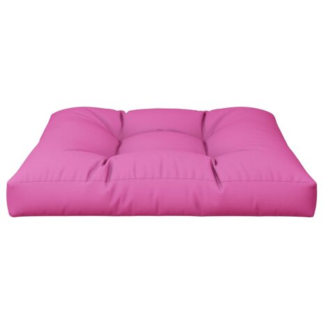 Palletkussen 70x70x12 cm stof roze 5