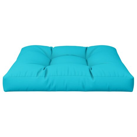 Palletkussen 70x70x12 cm stof turquoise 6
