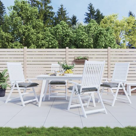 Stoelkussens 4 st 50x50x7 cm oxford stof grijs 1