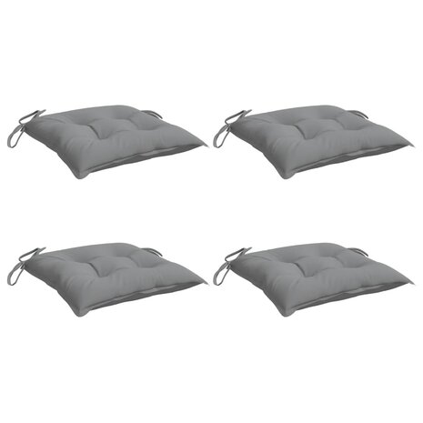 Stoelkussens 4 st 50x50x7 cm oxford stof grijs 3