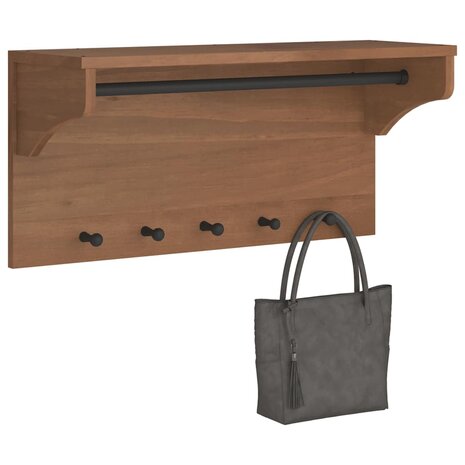 Wandkapstok SANDNES 87x30x42 cm massief grenenhout 1