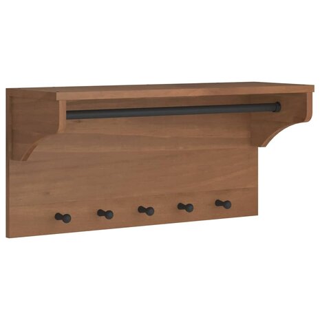 Wandkapstok SANDNES 87x30x42 cm massief grenenhout 2