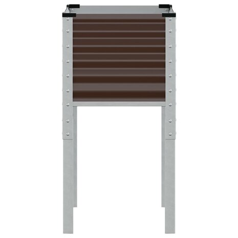 Plantenbak 45x45x88 cm staal bruin 4