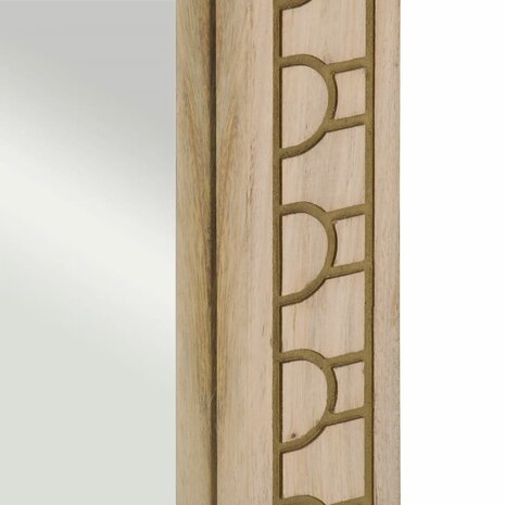 Badkamerspiegel 50x70x2,5 cm massief mangohout en glas 6