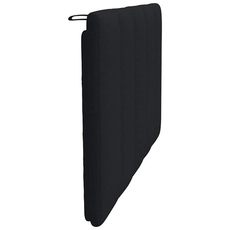 Hoofdbordkussen 90 cm stof zwart 5