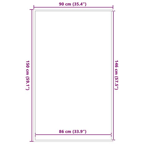 Deurmat 90x150 cm bruin 7