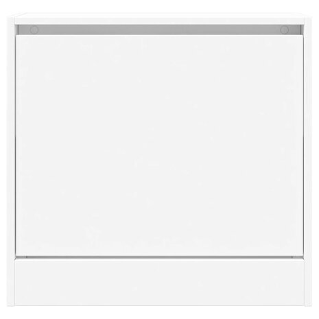 Schoenenkast 60x21x57 cm bewerkt hout wit 5