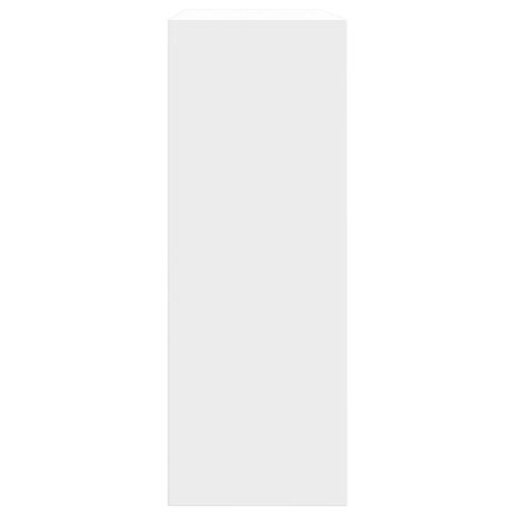 Schoenenkast 60x21x57 cm bewerkt hout wit 6