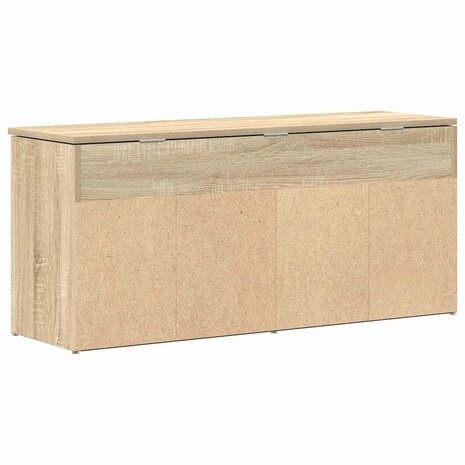 Schoenenbank 102x30,5x45 cm bewerkt hout sonoma eikenkleurig 6