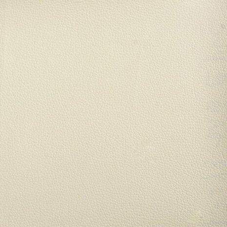 Driezitsbank met voetenbank 180 cm kunstleer crème 6