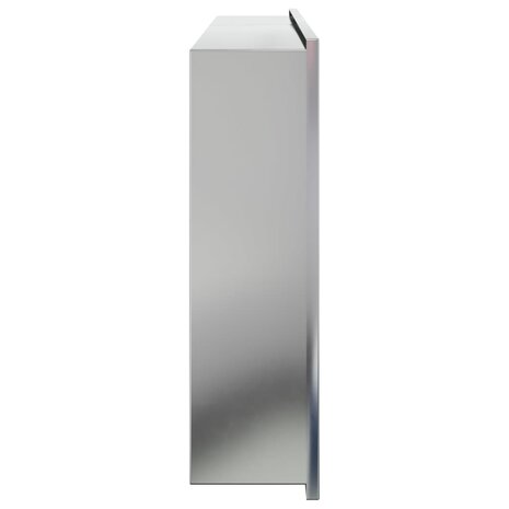 Douchenis 62x32x9 cm roestvrijstaal geborsteld zilverkleurig 5