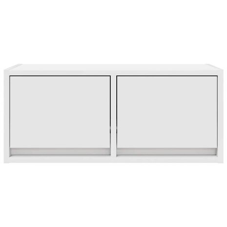 Tv-meubel 60x31x25,5 cm bewerkt hout wit 6