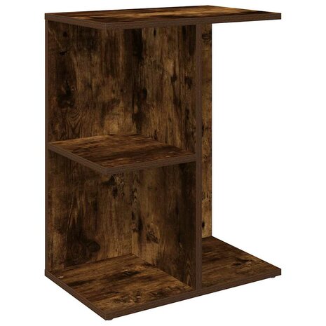 Nachtkastje 46,5x29x61 cm bewerkt hout gerookt eikenkleurig 2
