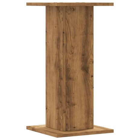 Plantenstandaards 2 st 30x30x60 cm hout artisanaal eiken 7