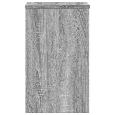 Plantenstandaards 2 st 30x30x50 cm bewerkt hout grijs sonoma 6
