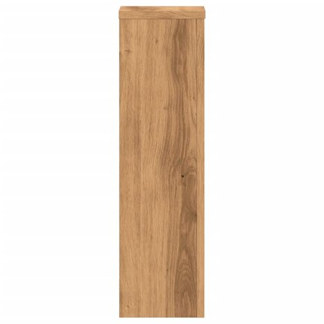 Plantenstandaards 2 st 17x17x60 cm hout artisanaal eikenkleurig 5