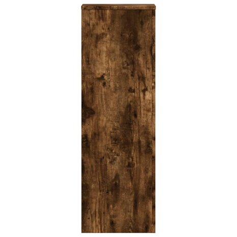 Plantenstandaard 33x33x100 cm bewerkt hout gerookt eikenkleurig 4