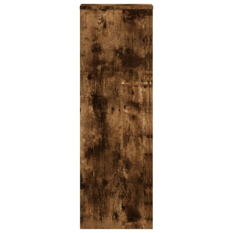 Plantenstandaard 33x33x100 cm bewerkt hout gerookt eikenkleurig 5