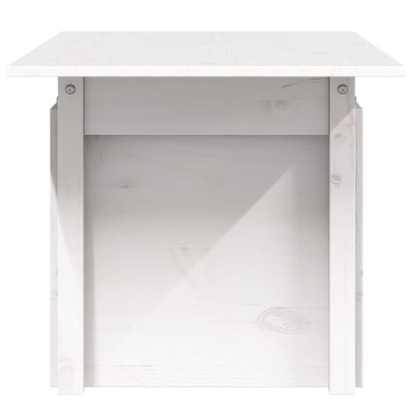 Tuintafel 100x50x75 cm massief grenenhout wit 6