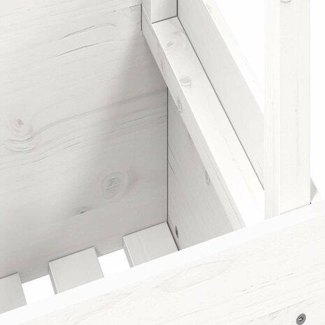 Tuintafel 100x50x75 cm massief grenenhout wit 9