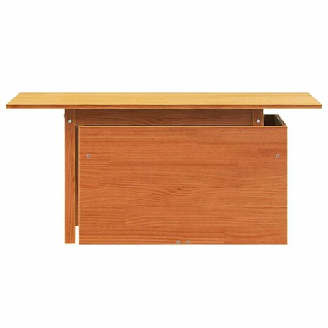 Tuintafel 100x50x75 cm massief grenenhout wasbruin 5