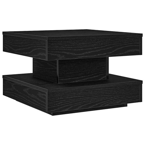 Salontafel 360 graden draaibaar 50x50x34,5 cm zwart 2