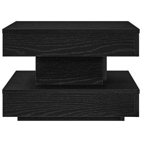 Salontafel 360 graden draaibaar 50x50x34,5 cm zwart 4