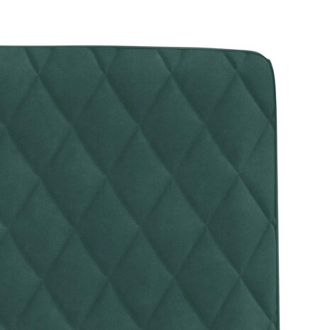 Eetkamerstoelen 2 st fluweel donkergroen 7