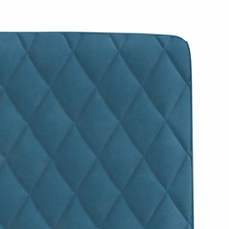 Eetkamerstoelen 2 st fluweel blauw 7