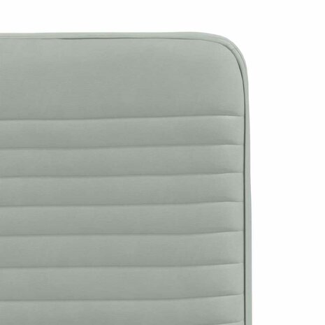 Eetkamerstoelen 2 st fluweel lichtgrijs 7