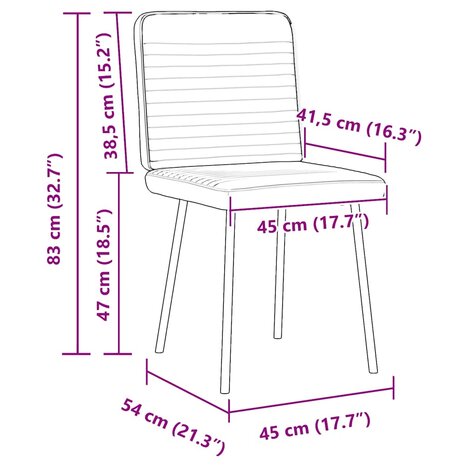 Eetkamerstoelen 2 st fluweel lichtgrijs 9