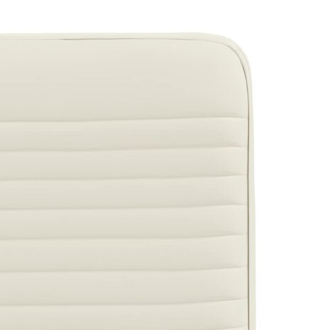 Eetkamerstoelen 2 st fluweel crèmekleurig 7