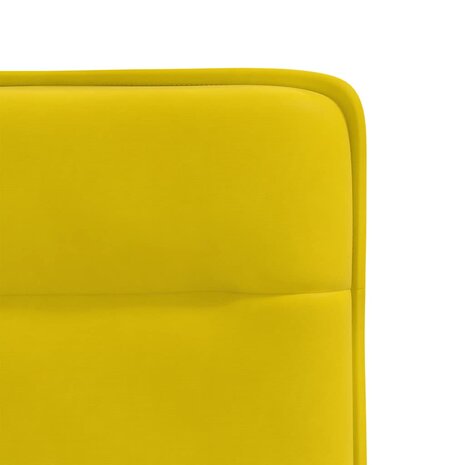 Eetkamerstoelen 2 st fluweel geel 7