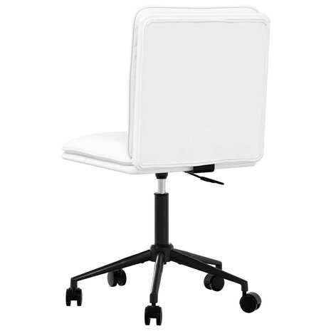 Eetkamerstoel kunstleer wit 5