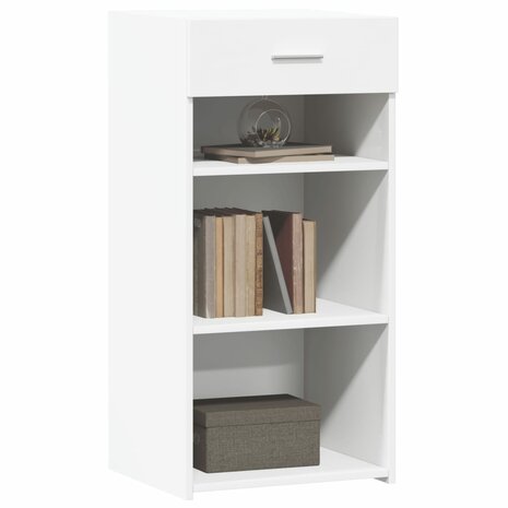 Dressoir 45x42,5x93 cm bewerkt hout wit 3