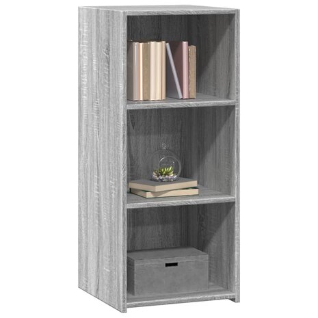 Dressoir 40x41x93 cm bewerkt hout grijs sonoma eikenkleurig 3