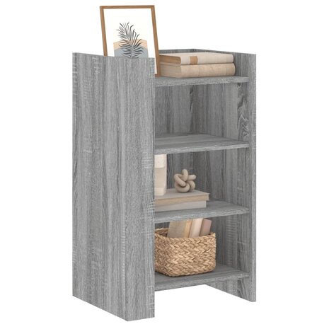 Dressoir 45x35x75 cm bewerkt hout grijs sonoma eikenkleurig 3