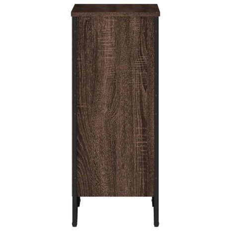 Boekenkast 50x31x74,5 cm bewerkt hout bruin eikenkleur 5