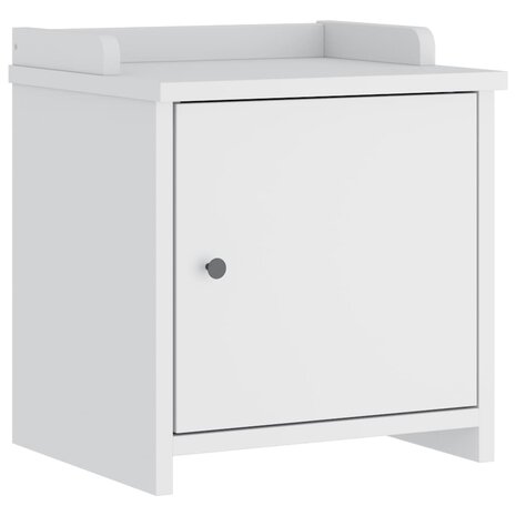 Gangbankje SANDNES wit 45x40x50 cm massief grenenhout 2